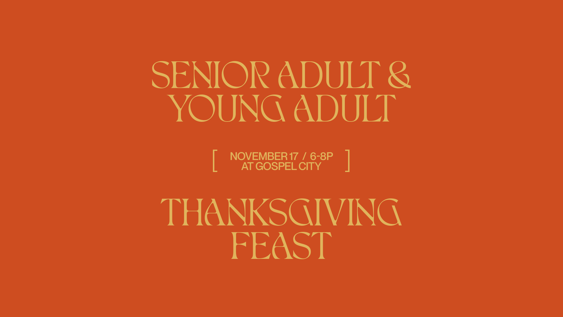 SA YA Thanksgiving Feast